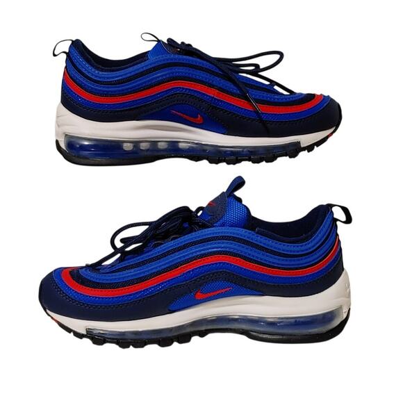 Nike Air Max 97 Game Royal Metallic Silver | Mercari Nike Air Max 97 Blue Red DQ4716-400 Running Athletic Shoes Youth Size 5.5Y